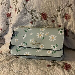 Kate Spade Crossbody with Matching Yellow Credit Card Holder. Never carried.